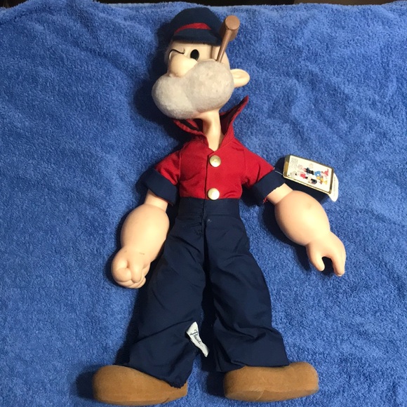 Vintage Other - 1985 rubber neck rubber arm rubber face Popeye doll